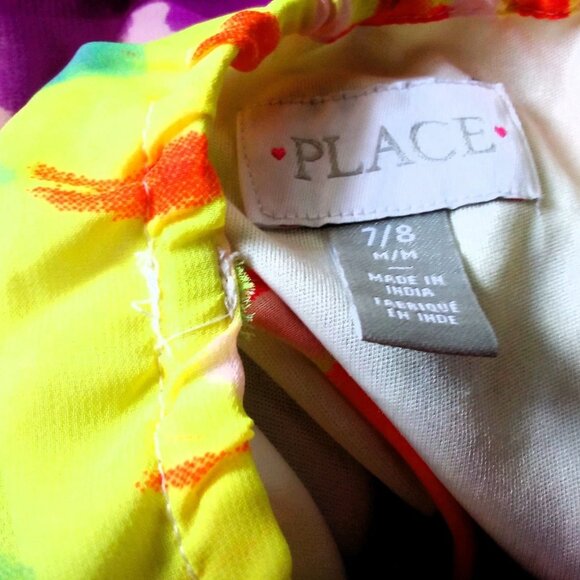 Children's Place Mommy & Me Matching Sharkbite Dresses - Adult XXL Kids M 7/8 - Picture 7 of 8